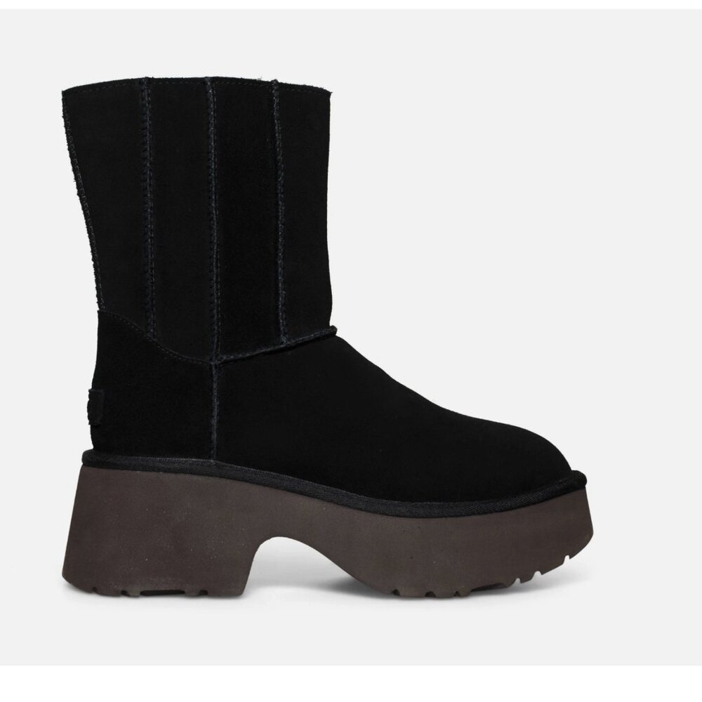 NEW UGG CLASSIC TWIN SEAM NEW HEIGHTS BLACK SUEDE WOMEN'S BOOTS SIZE US 12